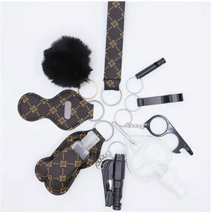 10pcs Women's Safety Set with Whistle, Window Breaker, Spray, & More-Lightweight